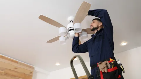 Ceiling fan installation