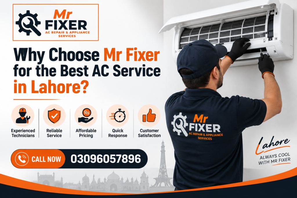 Why Choose Mr Fixer for the Best AC Service in Lahore