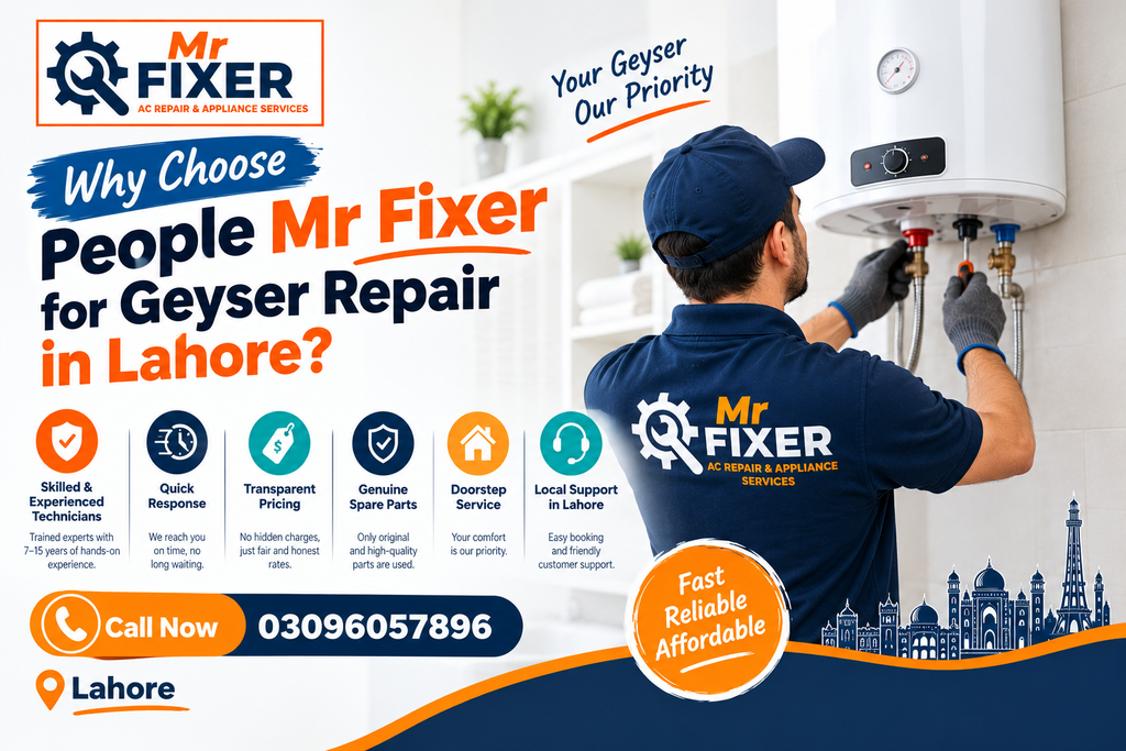 Mr Fixer Geyser Repair Lahore